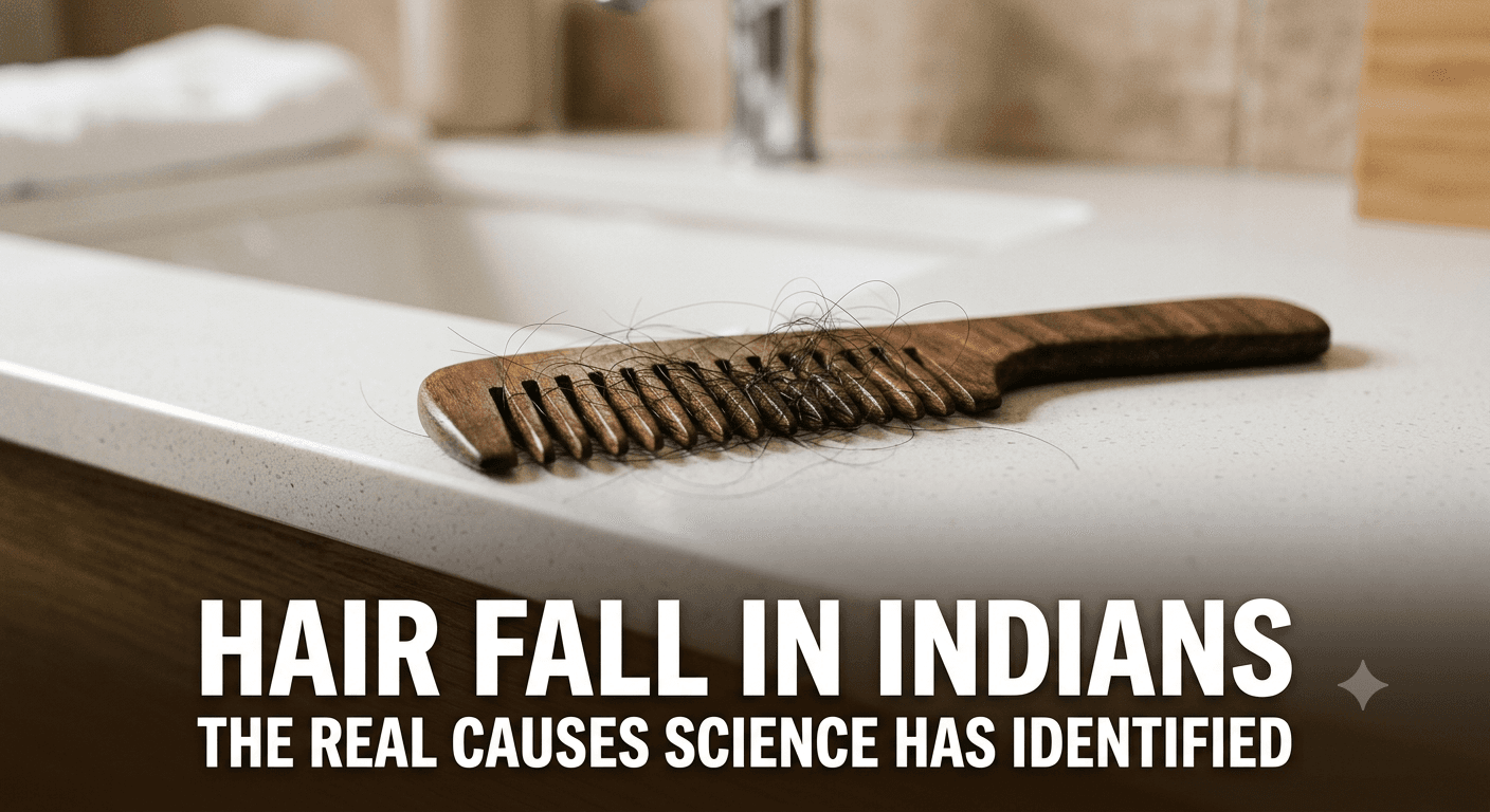 Hair Fall in Indians — The Real Causes Science Has Identified (And What Actually Works)