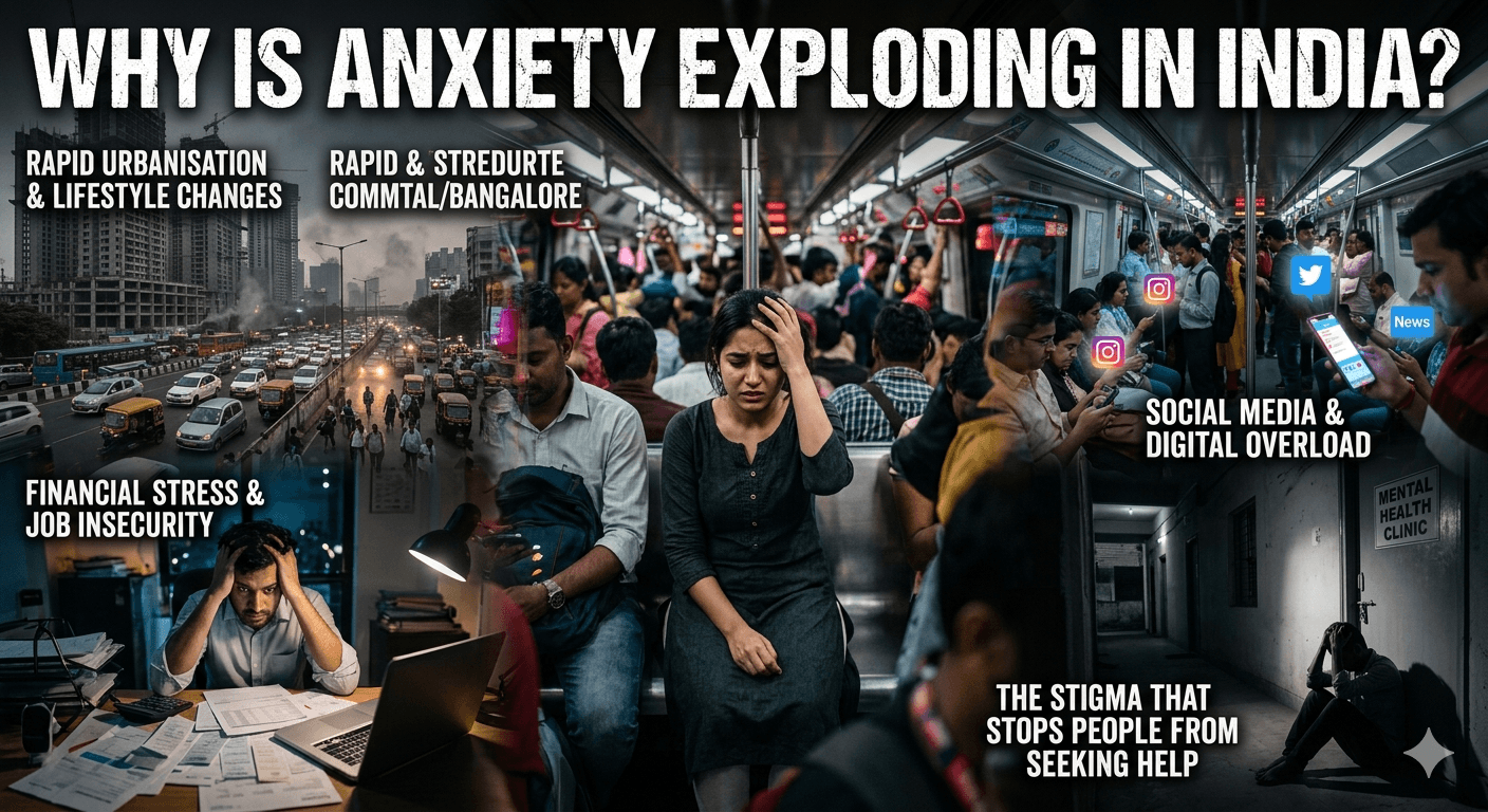 Anxiety India Illustration